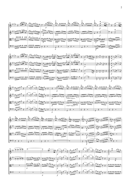 Mozart Eine Kleine Nachtmusik K 525 All Mvts For String Quartet Cm018 Page 2