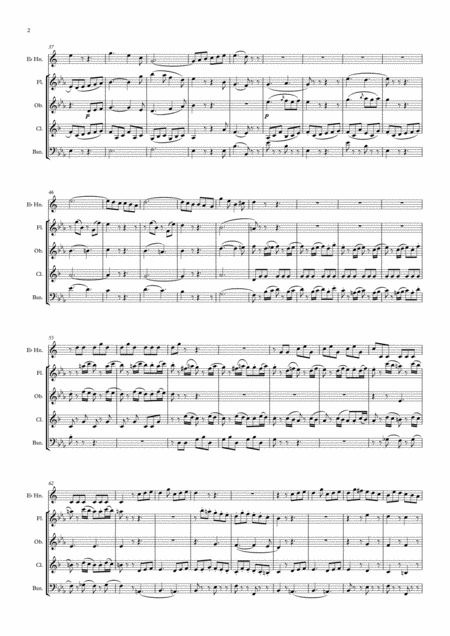 Mozart Horn Concerto No 3 In Eb K447 Mvt Iii Rondo Wind Quintet Horn Feature Page 2