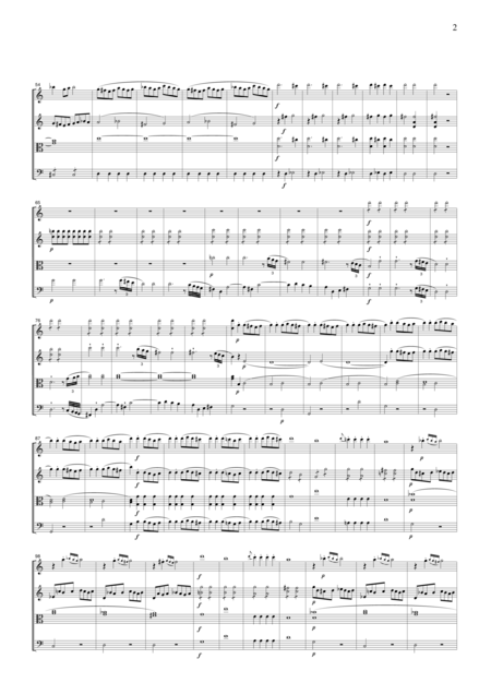 Mozart Il Seraglio Overture For String Quartet Cm028 Page 2