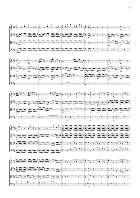 Mozart Overture To The Marriage Of Figaro For String Quartet Cm003 Page 2