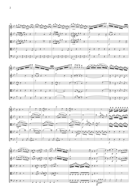 Mozart Piano Quartet In G K 478 Arranged For String Quintet Around 1800 For String Quintet Cm093 Page 2