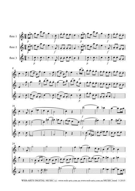 Mozart Rondo For 3 Flutes From Serenade No 6 K439b Page 2