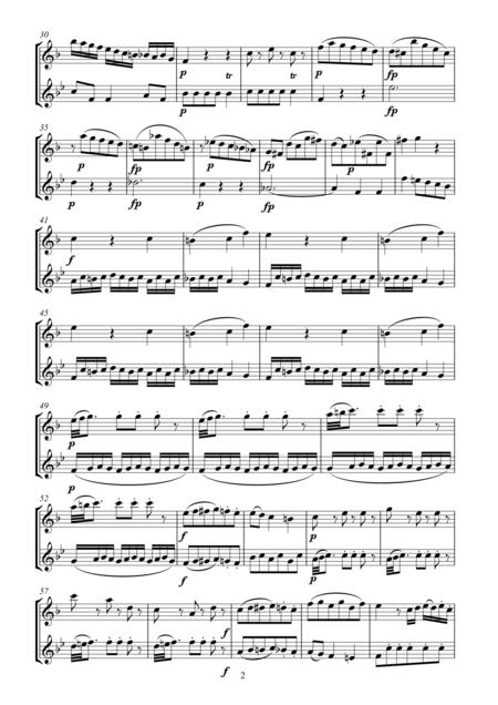 Mozart Sonata No 26 Arr Clarinet And Cor Anglais Page 2