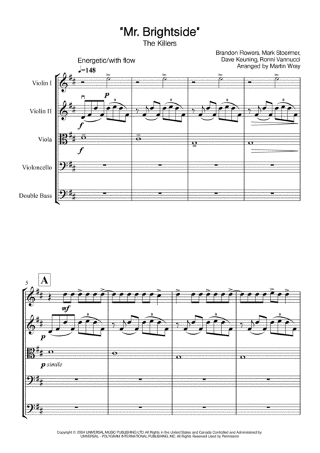 Mr Brightside String Ensemble Page 2