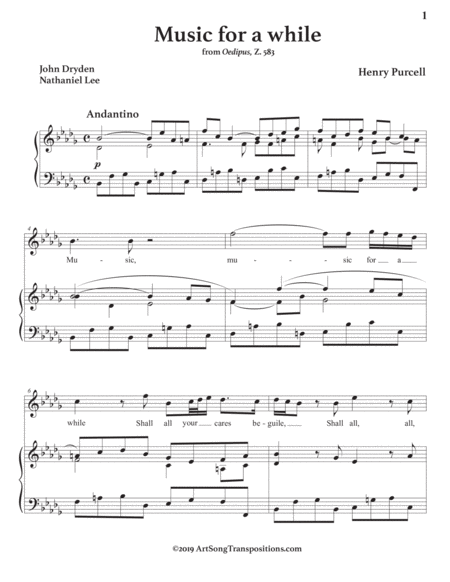 Music For A While B Flat Minor Page 2