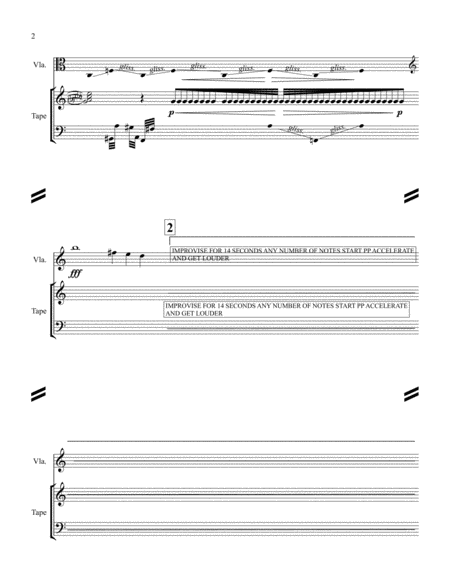 Music For Solo Viola And Tape Page 2