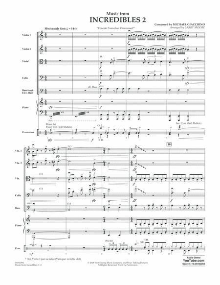 Music From Incredibles 2 Arr Larry Moore Conductor Score Full Score Page 2
