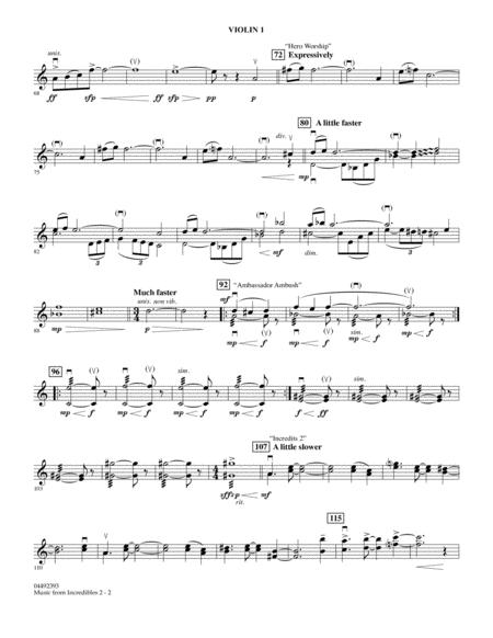 Music From Incredibles 2 Arr Larry Moore Violin 1 Page 2