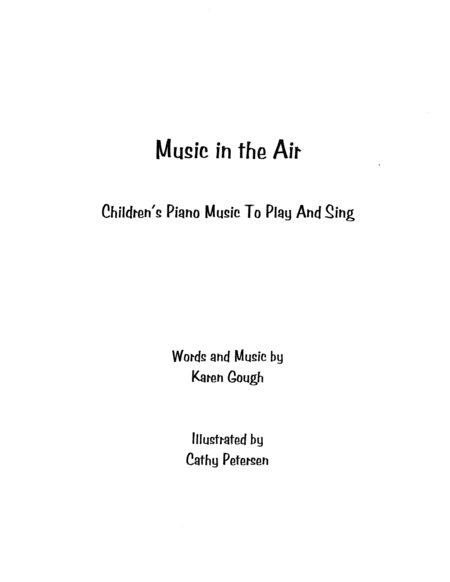 Music In The Air Childrens Piano Music To Play And Sing Page 2