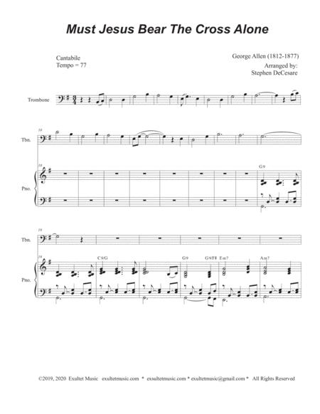 Must Jesus Bear The Cross Alone Trombone Solo And Piano Page 2