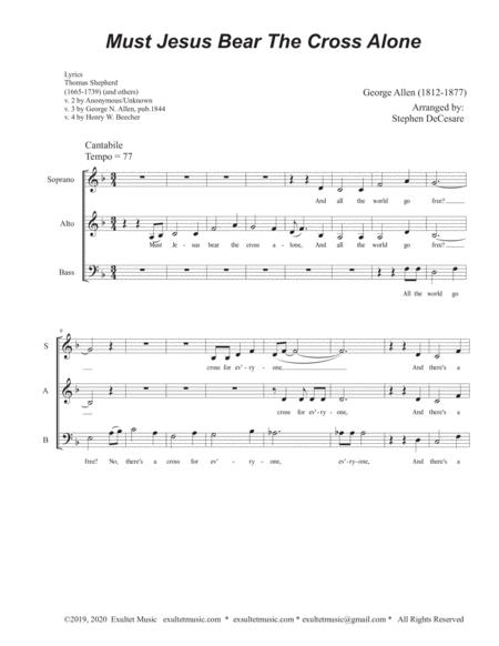 Must Jesus Bear The Cross Alone Vocal Trio Sab Page 2