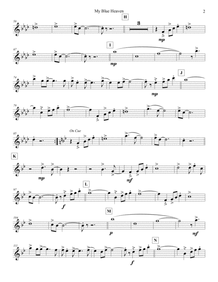 My Blue Heaven Alto Flute Page 2