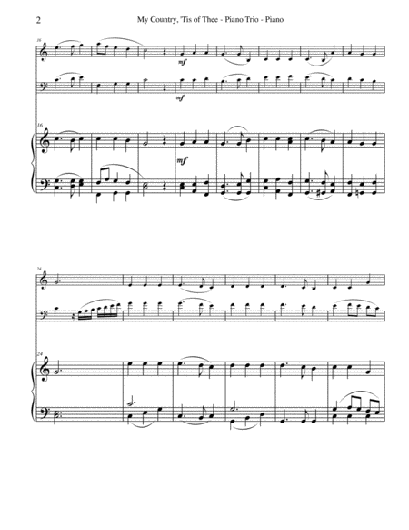 My Country Tis Of Thee For Oboe Bassoon Piano Page 2