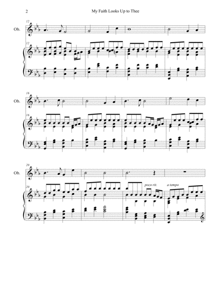 My Faith Looks Up To Thee Oboe Piano Arr Brenda Portman Page 2