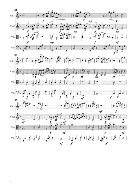 My Girl For String Quartet Page 2