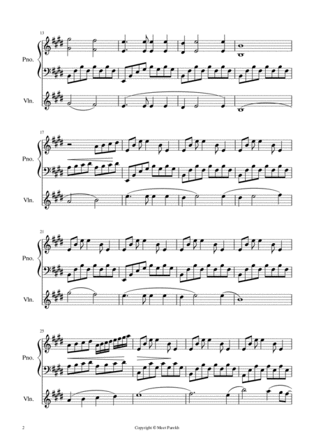 My Heart Will Go On Love Theme From Titanic Piano Violin Duet Page 2