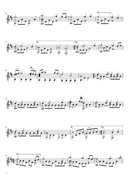 My Heart Will Go On Titanic Solo Guitar Sheet Music Page 2