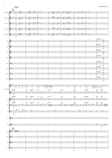 My Kind Of Town Frank Sinatra Version Big Band Page 2