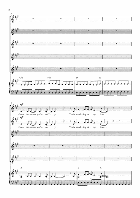 My Life Would Suck Without You Ssaat Choir With Piano Page 2