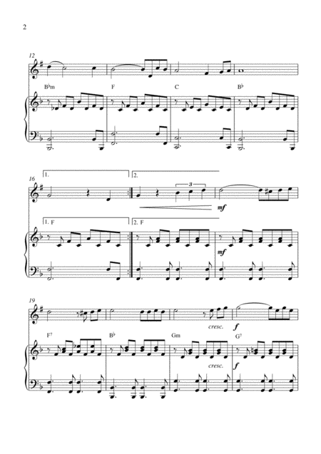 My Way B Flat Trumpet Solo And Piano Accompaniment Page 2