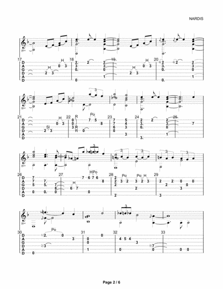 Nardis Dadgad Fingerstyle Guitar Page 2