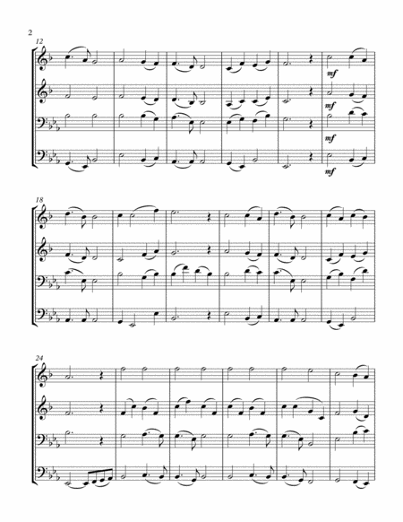 Nearer My God To Thee Brass Quartet Score And Parts Page 2