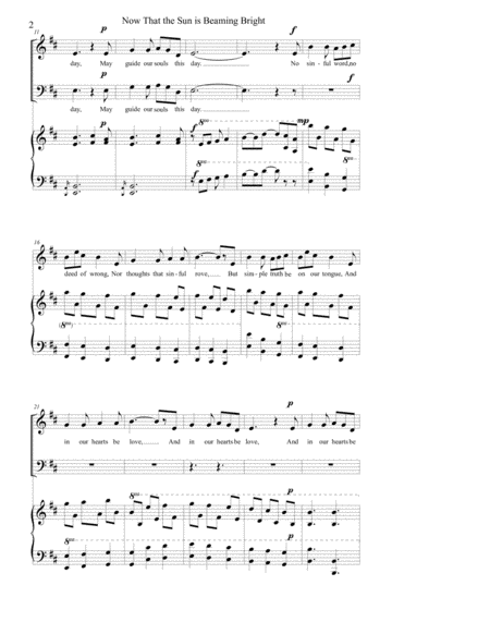 Nearer My God To Thee Satb Sax Quartet Score And Parts Page 2
