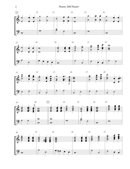 Nearer Still Nearer For 3 Octave Handbell Choir Page 2