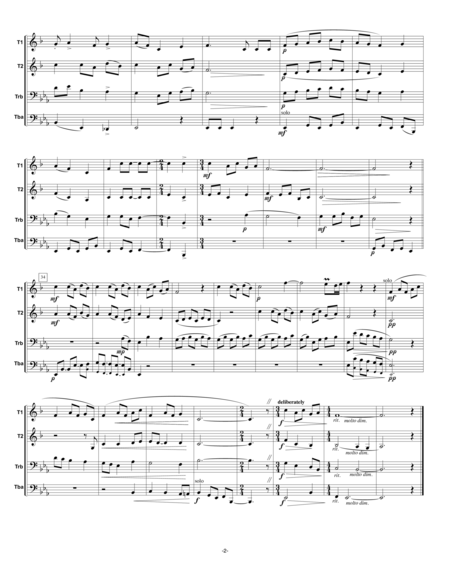 Nesem Vam Noviny I Bring Good News Traditional Czech Christmas Carol For Mixed Brass Quartet Page 2