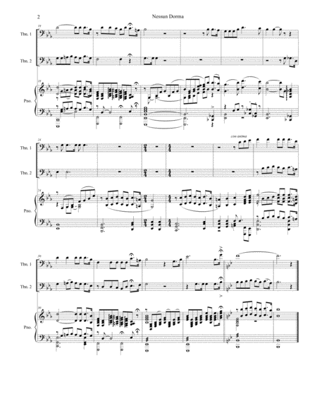 Nessun Dorma Trombone Duet Page 2