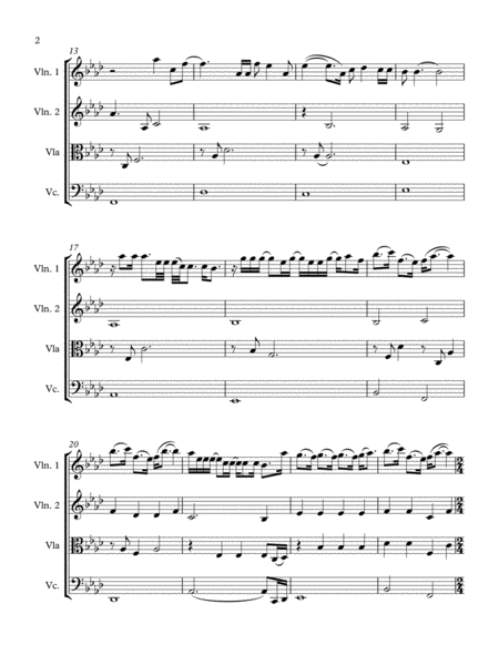 Never Enough From The Greatest Showman For String Quartet Page 2