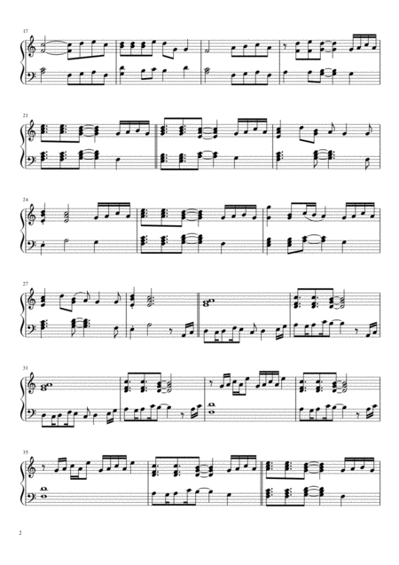 Never Gonna Give You Up By Rick Astley Early Intermediate Piano Page 2