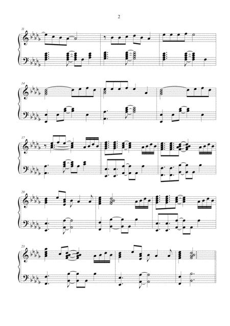 Never Gonna Give You Up Piano Solo Page 2