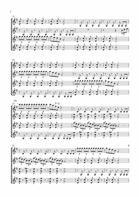 New Year Blues For Rygo Guitar Quartet Page 2