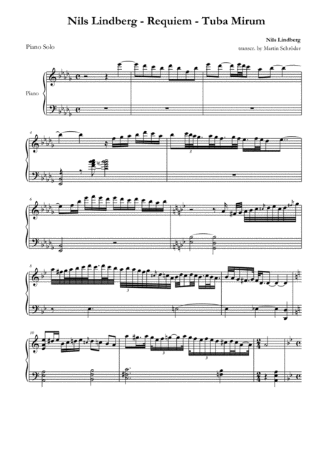 Nils Lindberg Requiem For Bigband And Choir Piano Solos Page 2