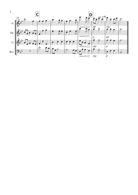 Nimrod From The Enigma Variations For Wind Quartet Page 2