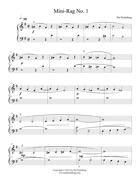 Nine Mini Rags For Piano Page 2