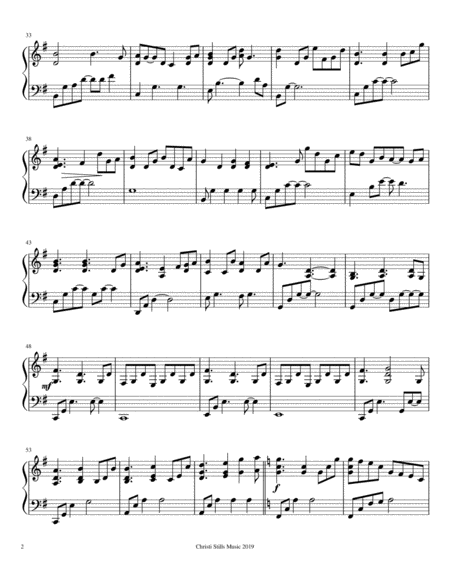 No Not One Leaning On The Everlasting Arms Piano Solo Page 2