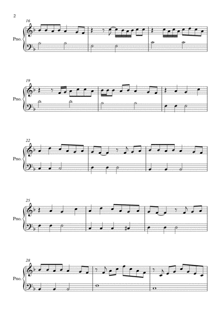 No One F Major By Alicia Keys Easy Piano Page 2