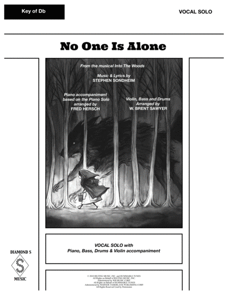 No One Is Alone From The Musical Into The Woods Vocal Solo With 4 Piece Accompaniment Page 2