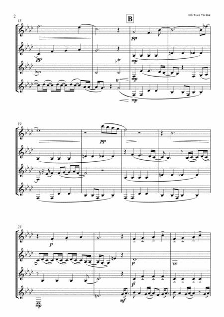 No Time To Die Bond Theme For Clarinet Quartet Page 2