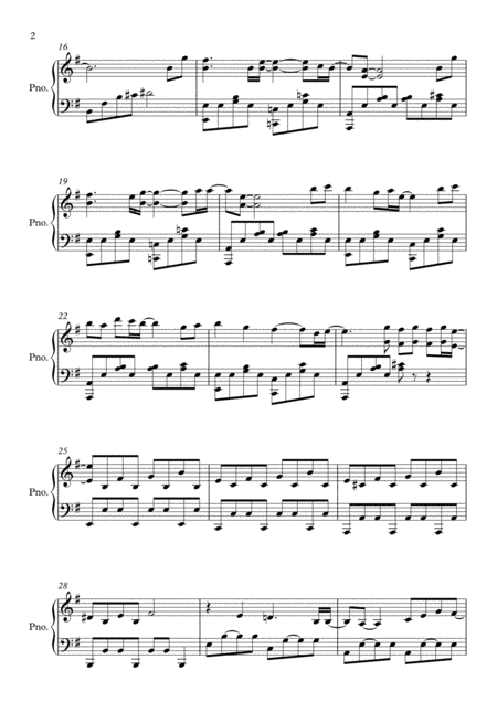 No Time To Die E Minor By Billie Eilish Piano Page 2