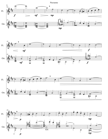 Nocturne For Flute And Guitar Page 2