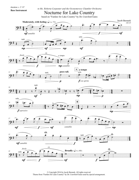 Nocturne For Lake Country Bass Instrument And Piano Page 2