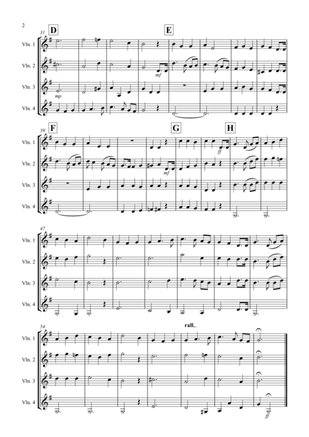 Nocturne From A Midsummer Nights Dream For Violin Quartet Page 2