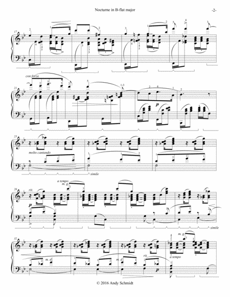 Nocturne In B Flat Major Page 2