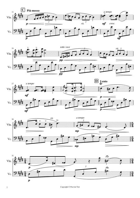 Nocturne In C Op Posthume F Chopin Violin Cello Page 2