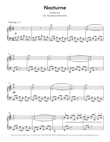 Nocturne Intermediate Piano Page 2