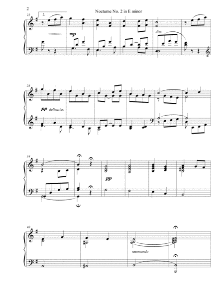 Nocturne No 2 In E Minor Page 2