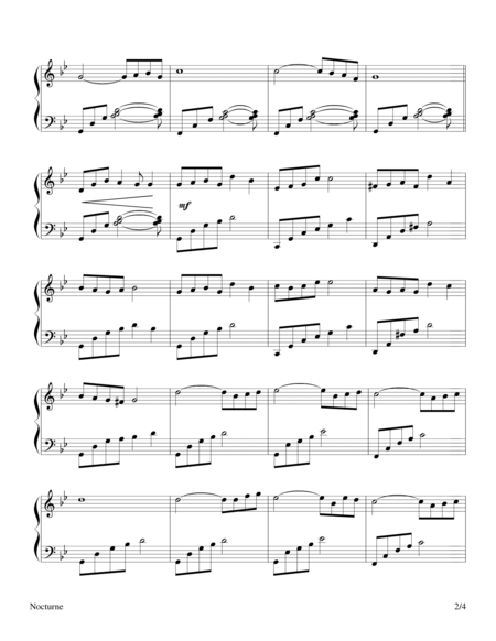 Nocturne Piano Solo Page 2